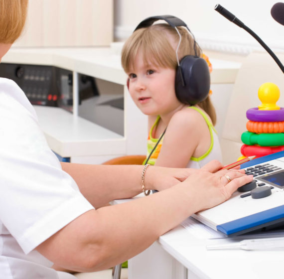 Esame audiometrico per bambini