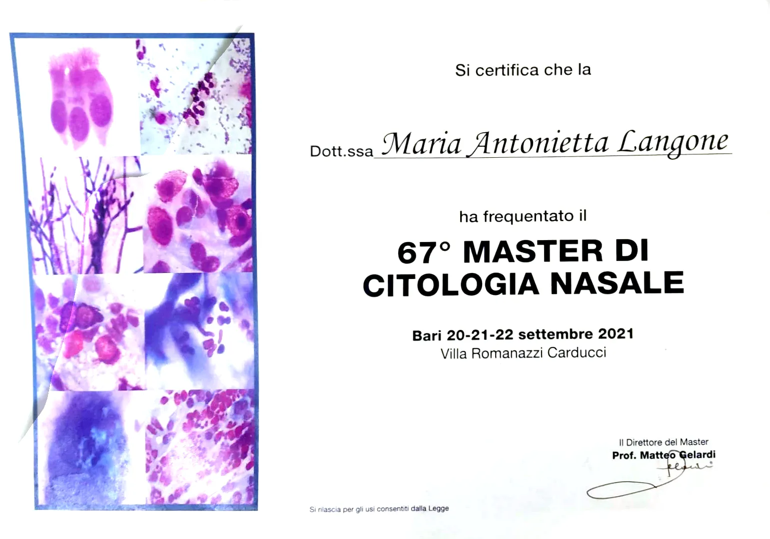 MASTER DI CITOLOGIA NASALE
